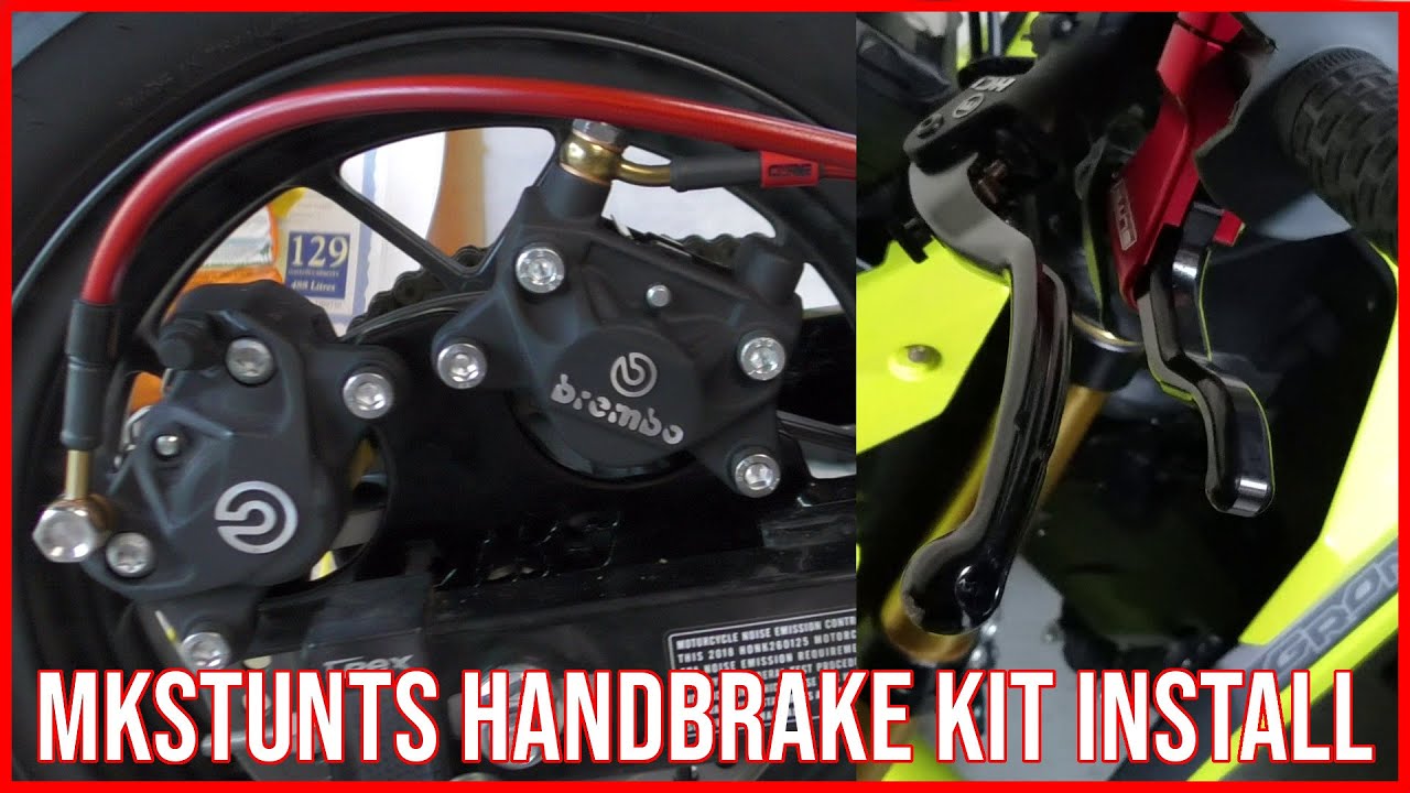 MKStunts Honda Grom Dual Brembo Handbrake Kit Install