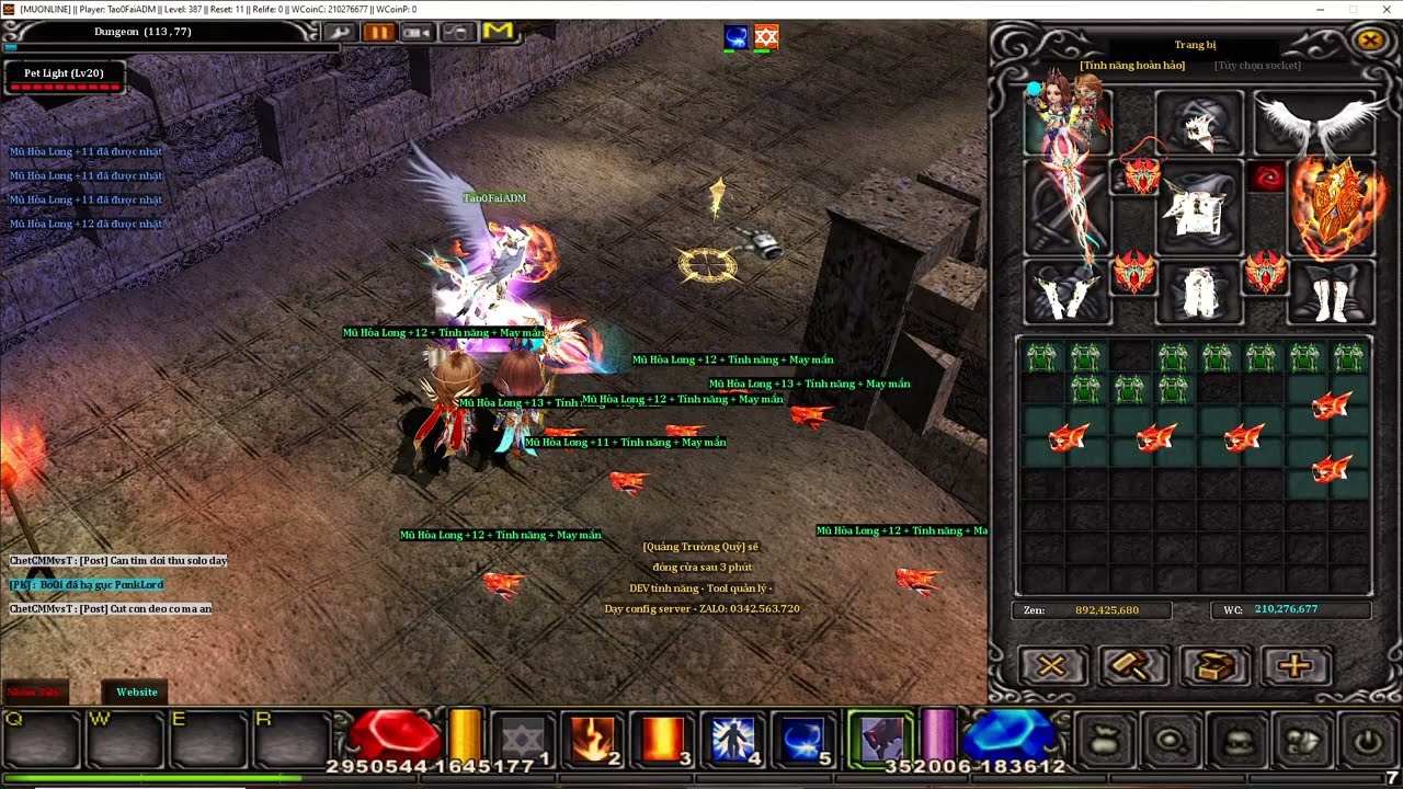 63.Điều chỉnh Box, Boss trong eventitembag và eventitembagmanager