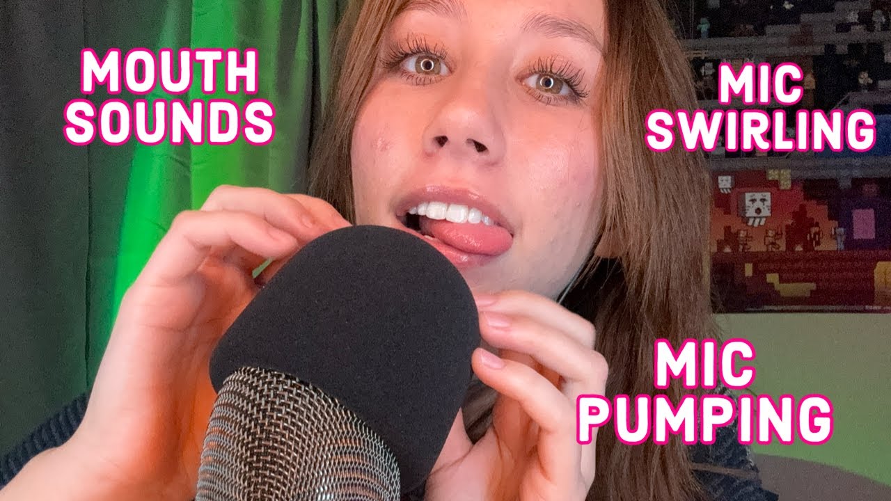 ASMR | mouth sounds + mic pumping, swirling, tapping, and gripping