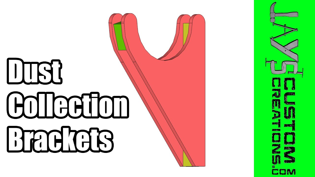 SketchUp: Dust Collection Pipe Hanger Brackets - 157