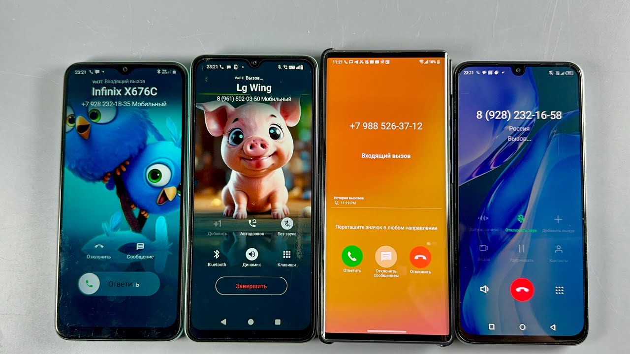 Incoming Call Infinix X676C + LG Wing + Samsung Galaxy A03 Core + Realme 3Y