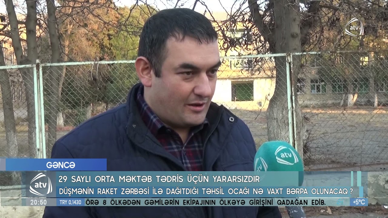 Gəncədə 29 saylı orta məktəb tədris üçün yararsızdır