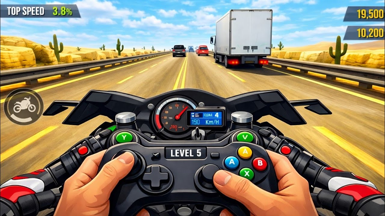 Bike Racing Gameplay  Racing||Bike racing game  #trafficrider #gaming