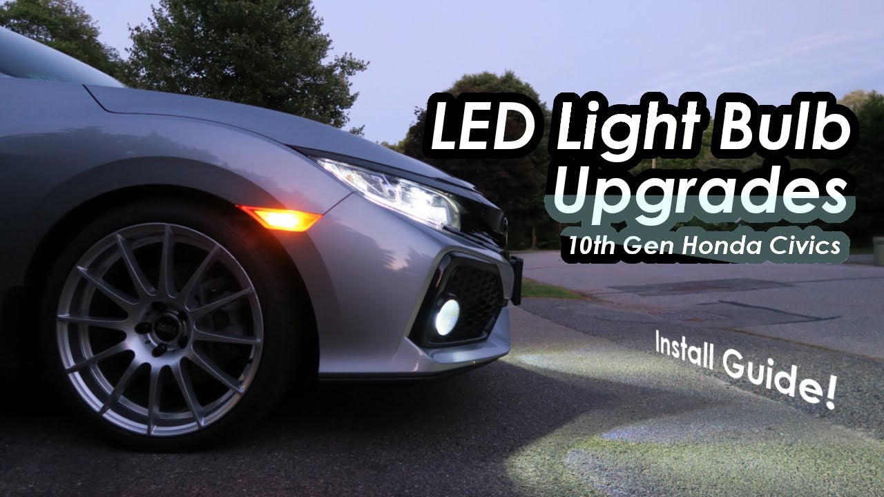 Модернизация светодиодных лампочек для Honda Civic Si LED Lights 2017 (Civic 10-го поколения)