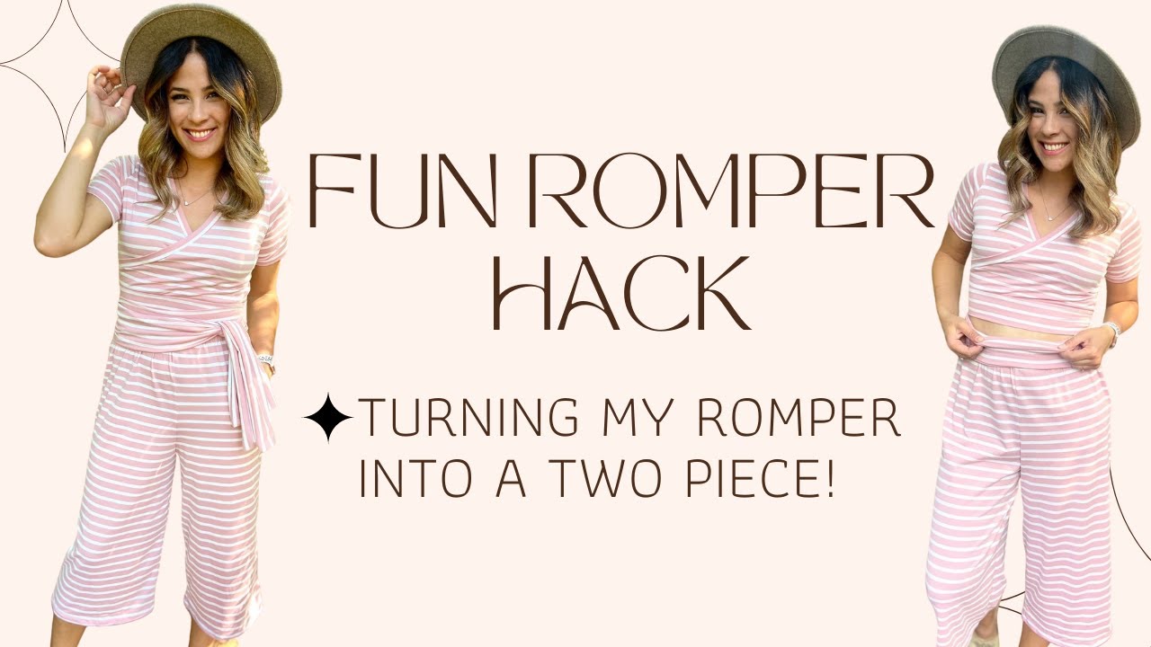 Let's Turn A Romper Into A Two Piece! EASY Sewing Tutorial