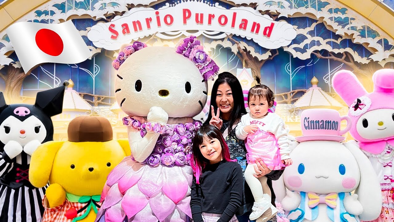 PRIMEIRA VEZ NO PARQUE DA HELLO KITTY EM TOKYO- JAPÃO!!! | Yu e Família