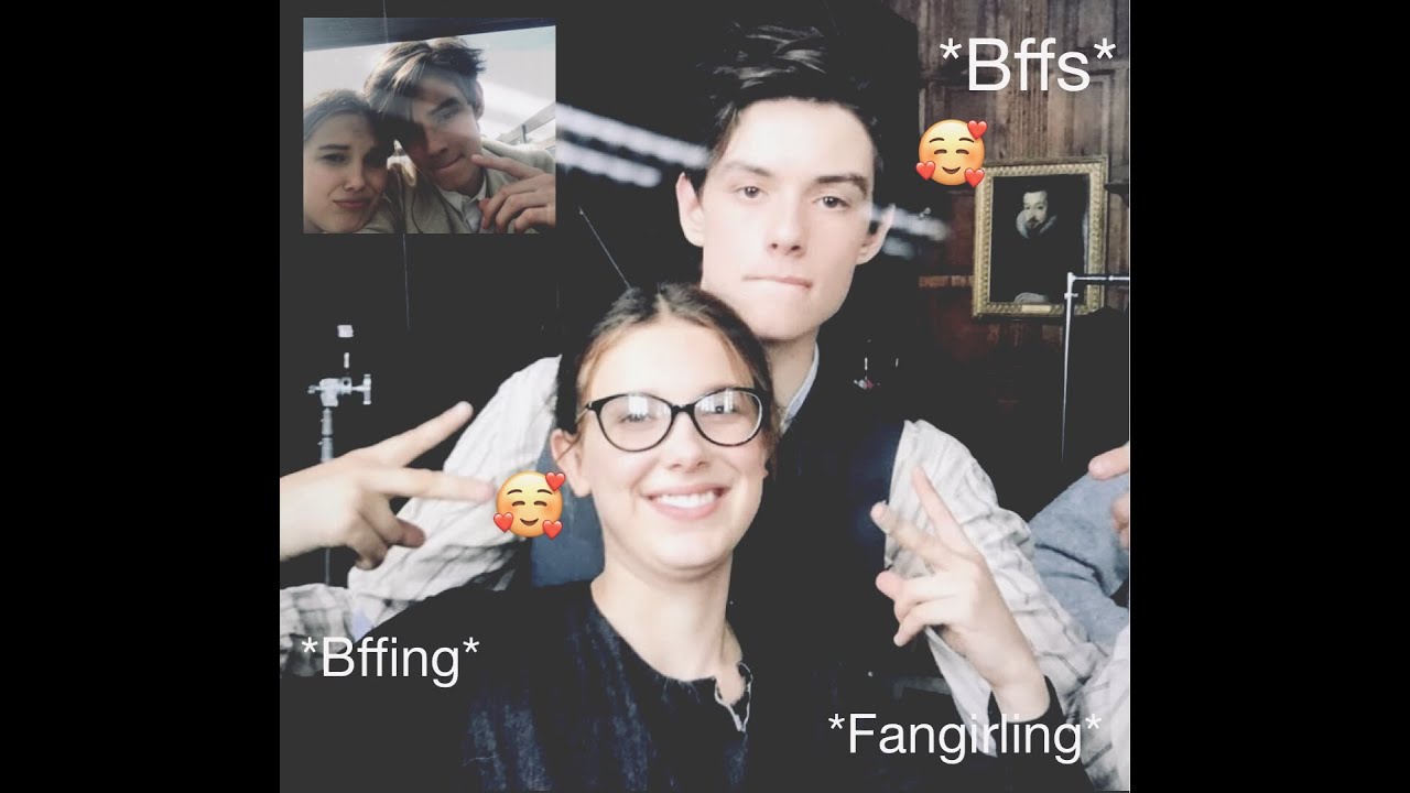 Millie Bobby Brown and Louis Partridge funny moments.