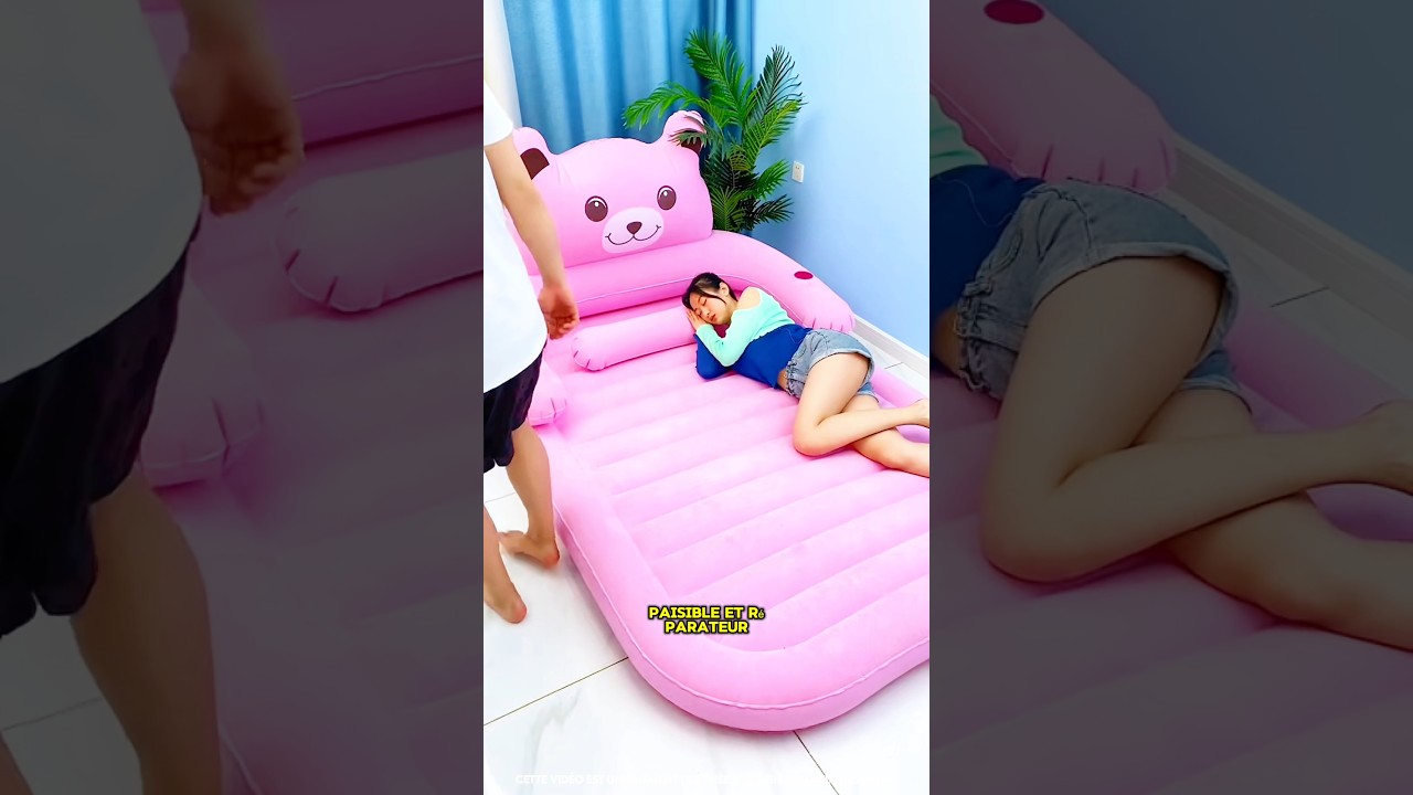 🛏️ Adieu vieux lit ! Bonjour matelas gonflable de New York 😍🗽#shorts #ytshorts #trending #viralvideo