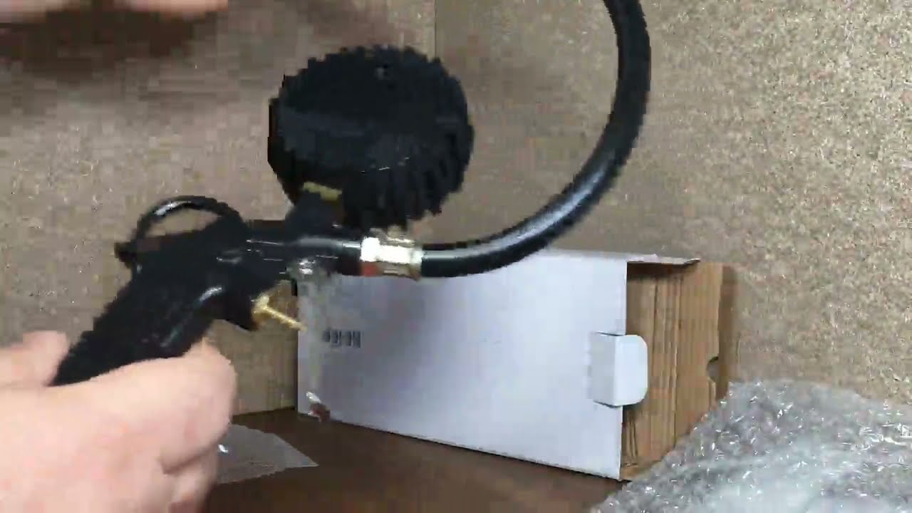 Anykuu Manometro Presion Neumaticos Manómetro Digital, Manómetro digital con pilas para inflar rueda