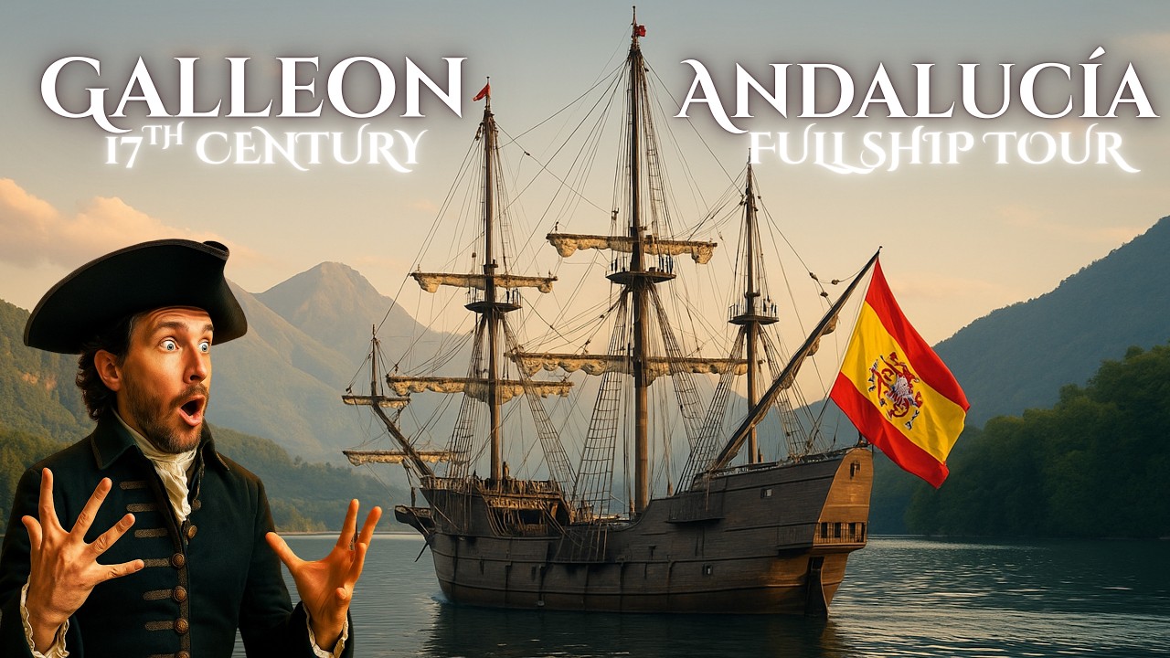 Inside a 17th Century Spanish Galleon – Full Tour of El Galeón Andalucía!