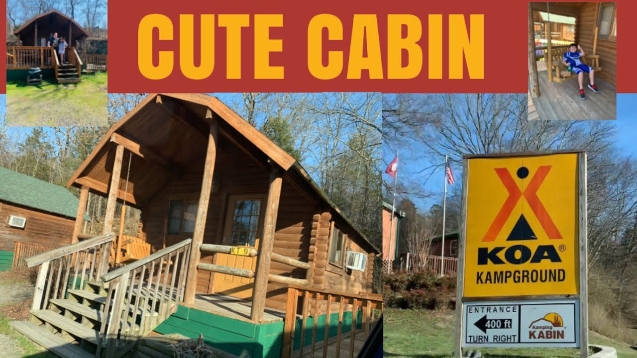 KOA KAMPGROUND // CABIN TOUR // SMALL CABIN  // PEOPLE AND BLOGS CHANNEL