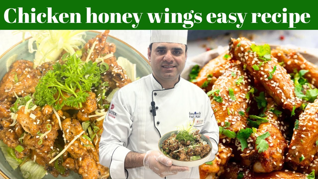 Honey chicken wings easy ہنی وِنگزrecipe at home🔥 @cookingwithcheffarrukh