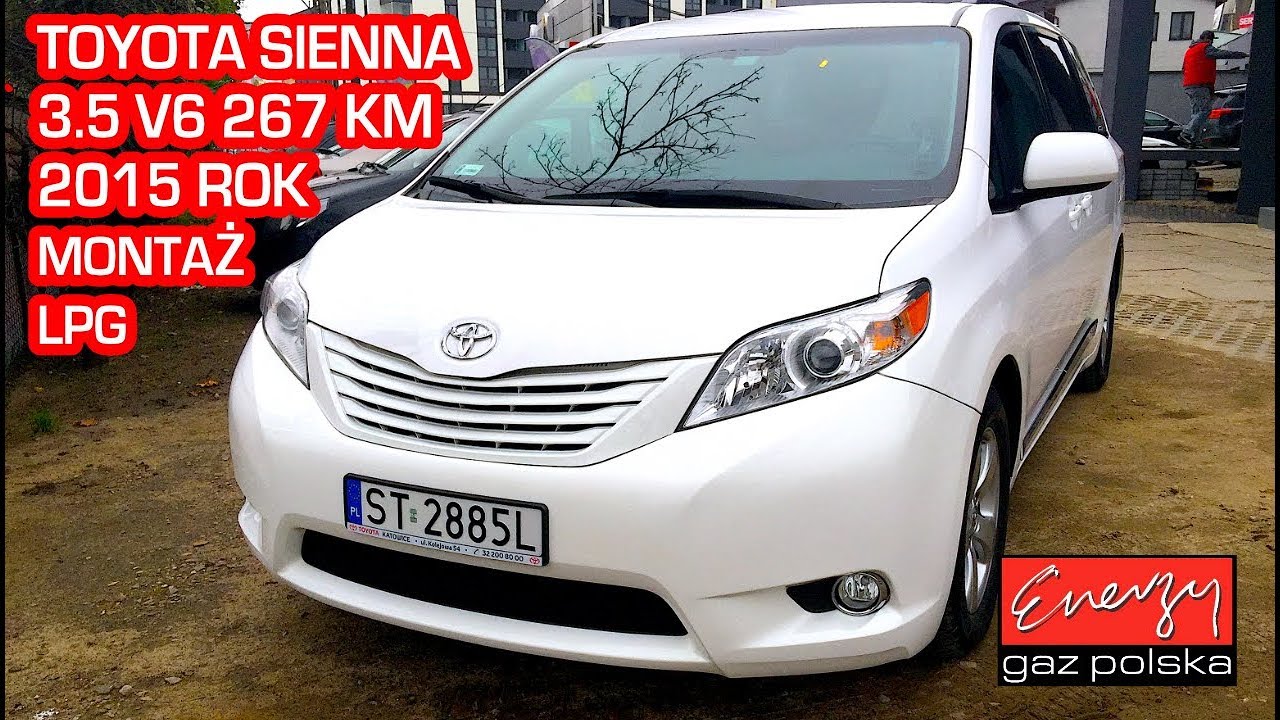 Jazda próbna testowa: Test LPG Toyota Sienna z 3.5 V6 267 KM 2015r w Energy Gaz Polska na gaz BRC