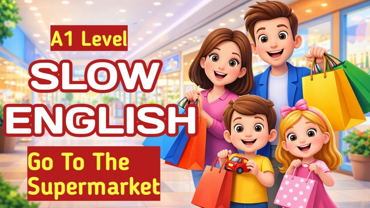 Go to the Supermarket | English Listening Practice for Start Learning(A1 - A2 Level)