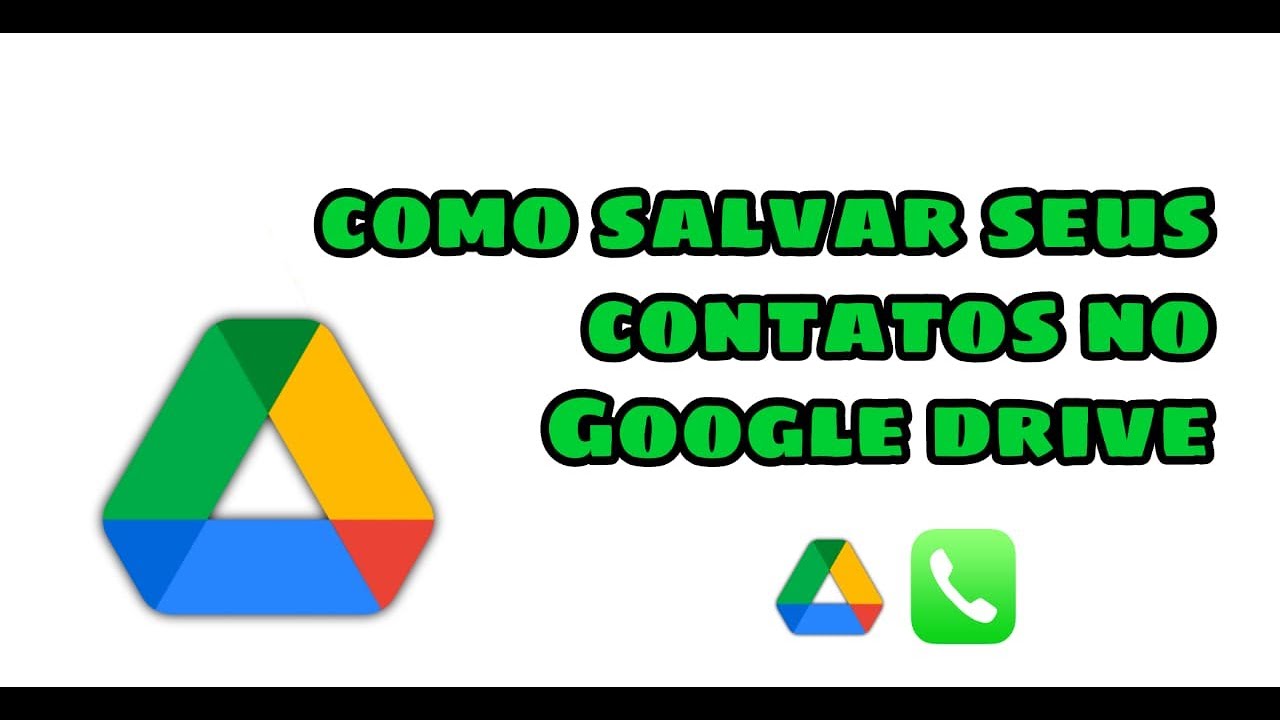 Como Salvar Seus Contatos no Google Drive