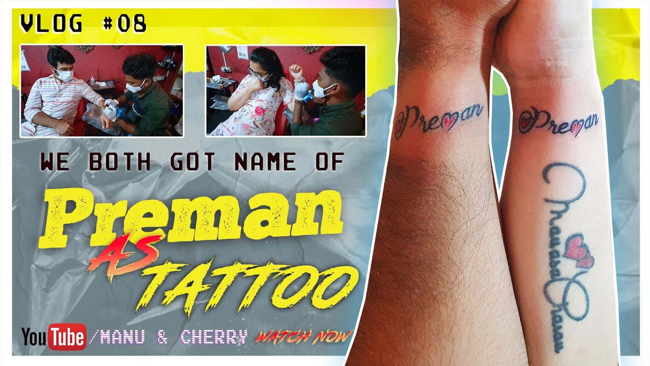 Our Sweet Pain || 'Preman' Name on our hands permanently || Lifetime Memory | MANU and CHERRY