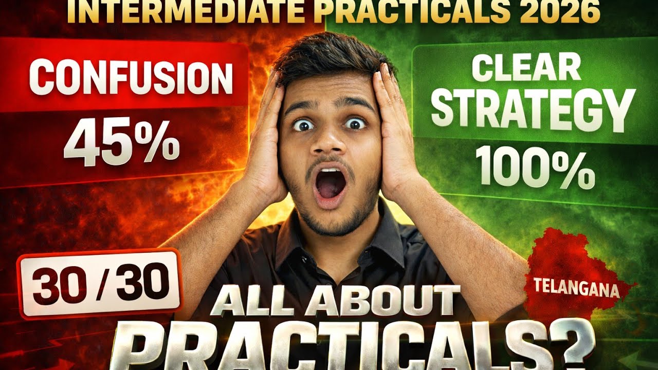 Intermediate Practicals 2026 🔥 Clear Strategy for 30/30 | Telangana Students #interpracticalupdates 