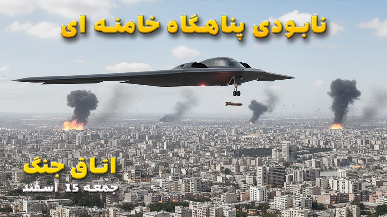 اتاق جنگ جمعه 15 اسفند | نابودی پناهگاه زیرزمینی خامنه‌ای در تهران