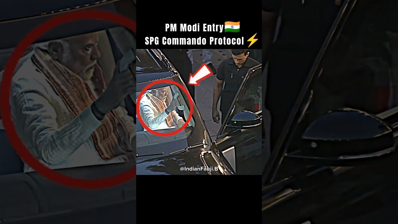 PM Modi Entry⚡🇮🇳 SPG Commando ☠️💀 #shorts