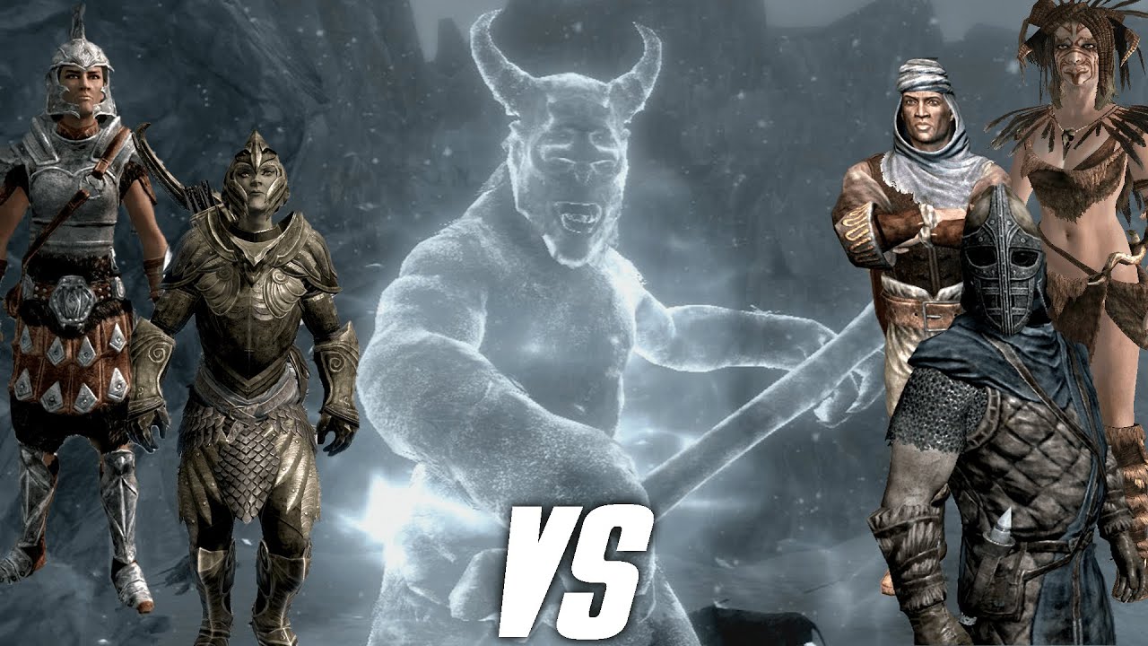 Karstaag VS ALL FACTIONS | Skyrim NPC Battles
