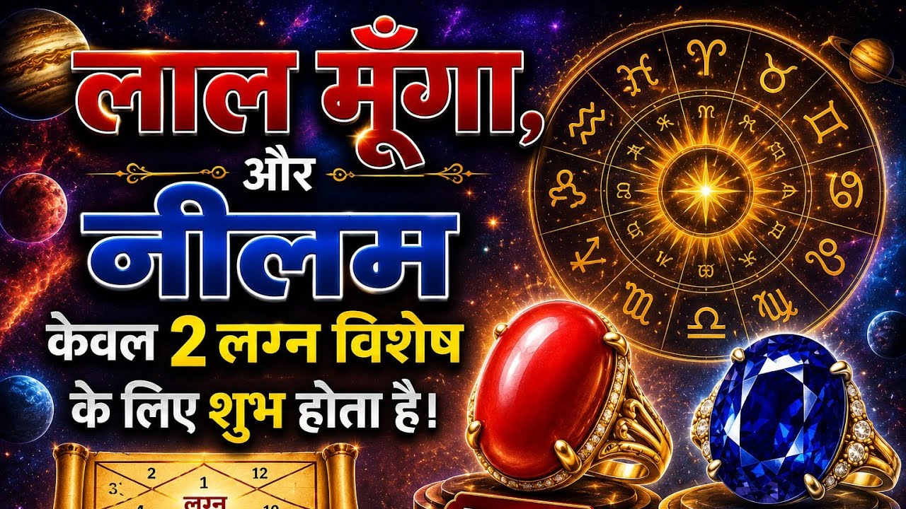 नीलम, और मूंगा इकट्ठे मुझे पहनाकर, मेरी परीक्षा ले सकते हो। ग्रहों का तत्त्व समझें फिर रत्न पहनें।