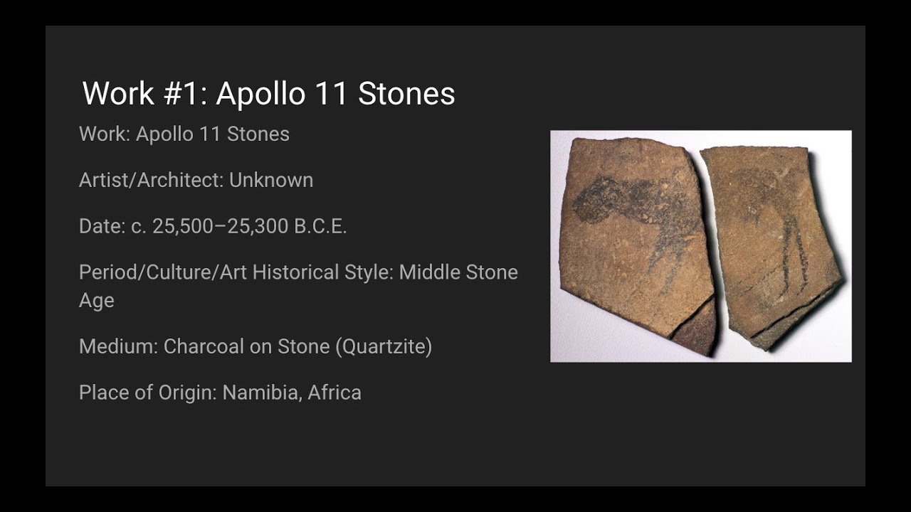AP Art History Work #1: Apollo 11 Stones