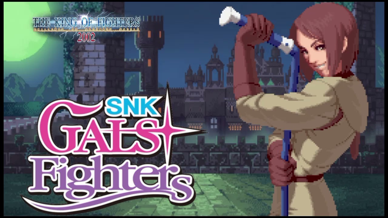 SNK Gals' Fighters - Castle (night) bgm - whip's theme (KOF 2002 version)