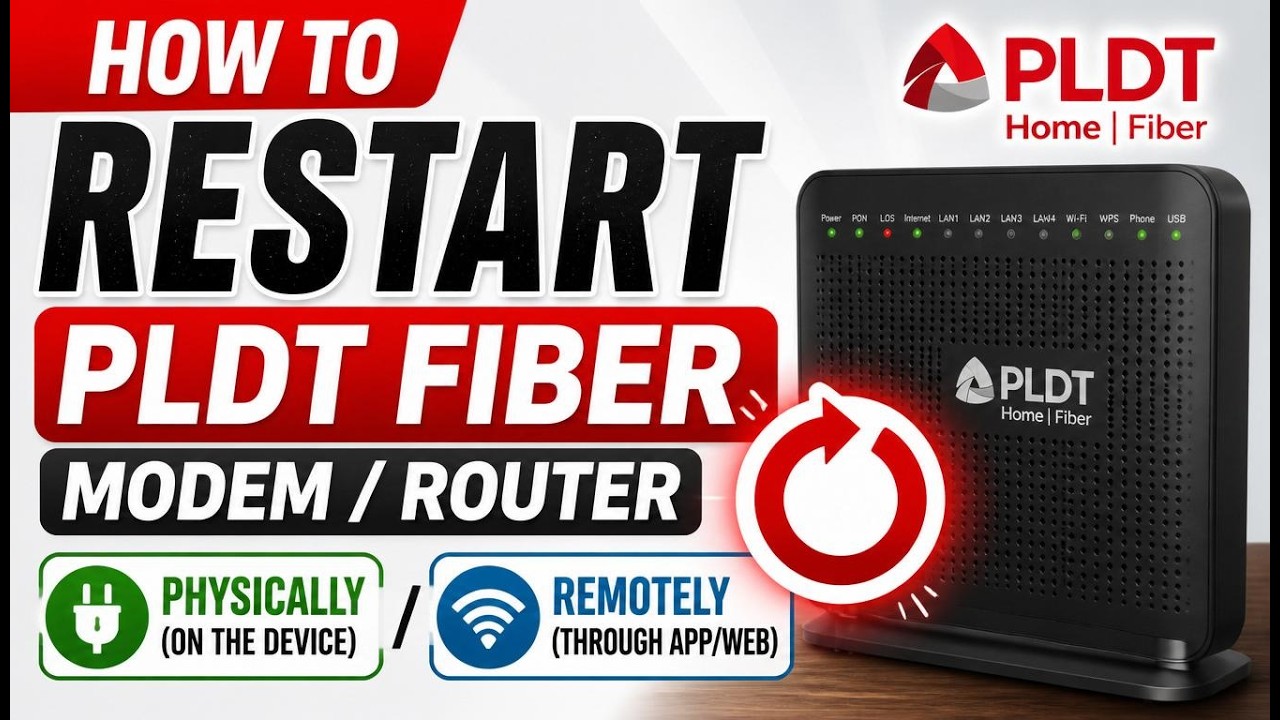 Как перезагрузить оптоволоконный модем или Wi-Fi роутер PLDT: физическая и удаленная перезагрузка...
