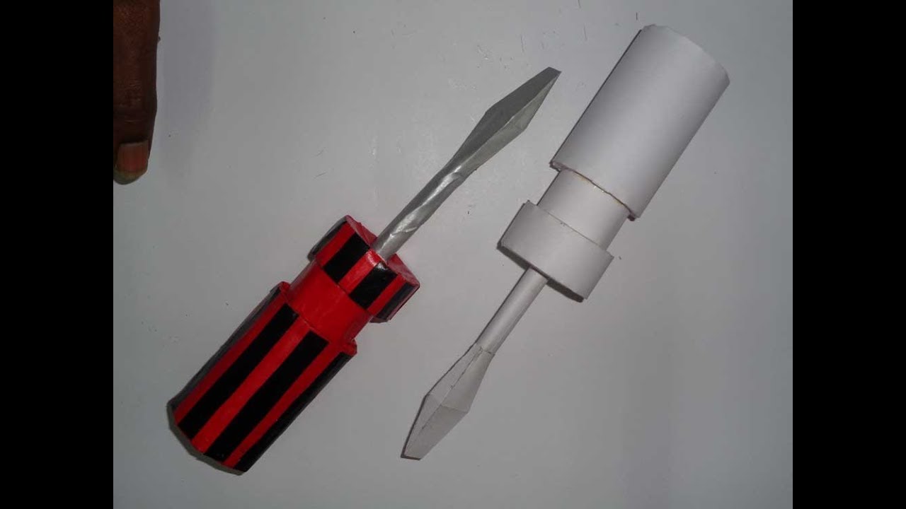 How to make a Paper Screw Driver - crafts him