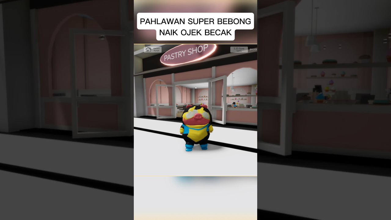 super bebong naik becak