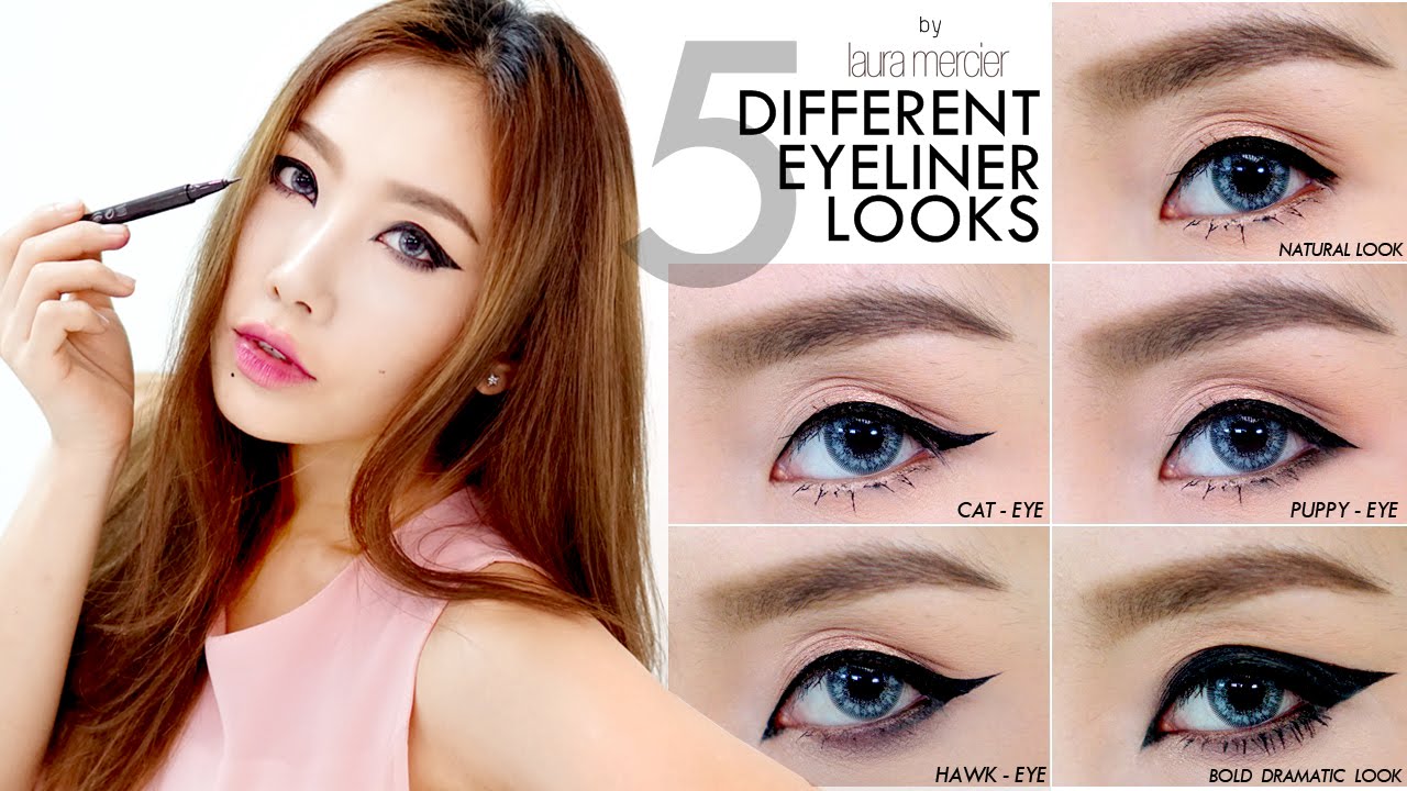 How To : 5 Different Eyeliner Looks เขียนขอบตา 5 สไตล์ตั้งแต่ลุคเบสิคยันดรามาติก!