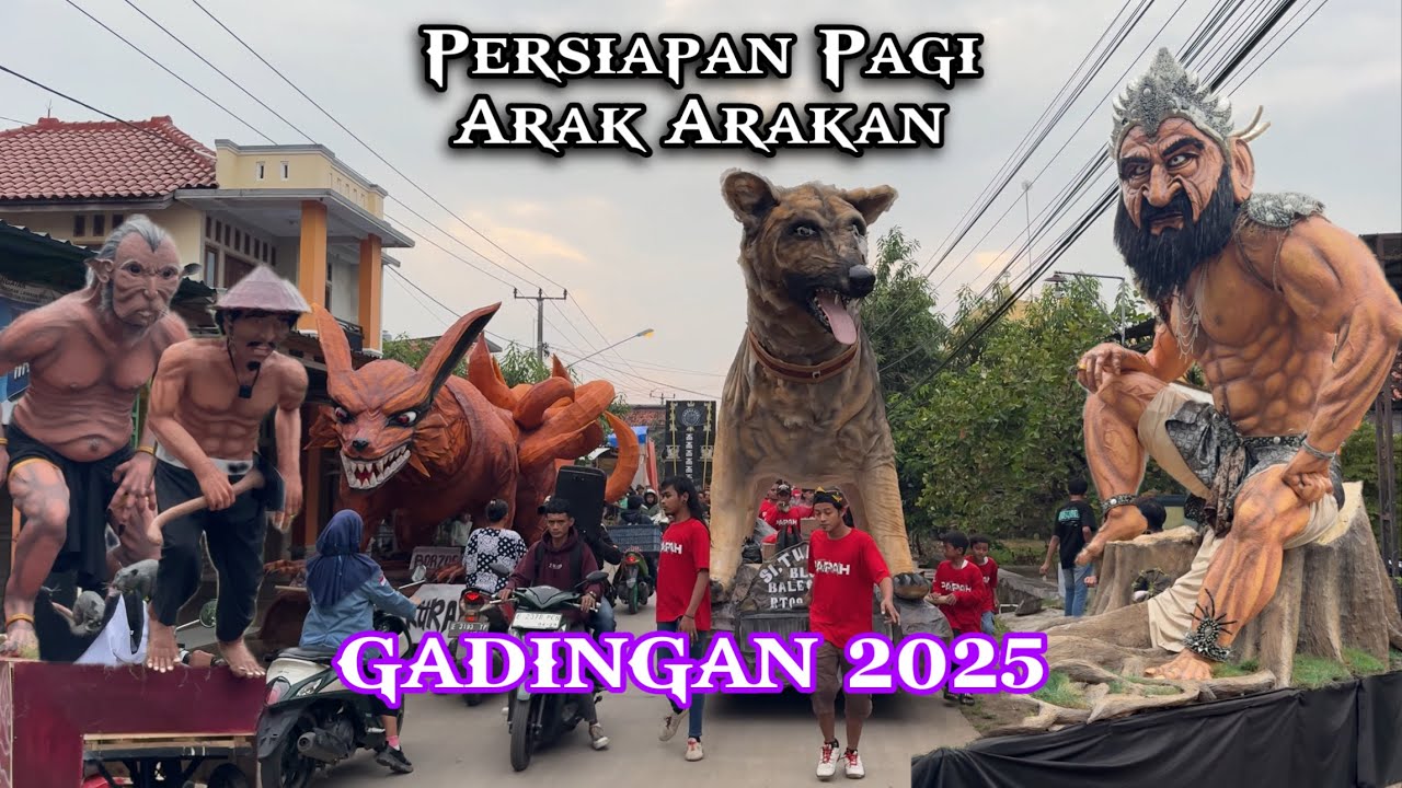 Persiapan Pagi Arak Arakan GADINGAN 2025 Haul Buyut Gading Indramayu