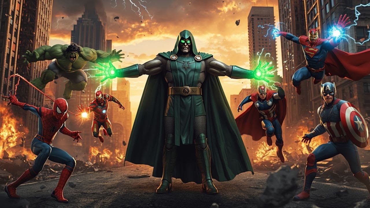 AI Superhero Movie: Doctor Doom vs The Avengers — Superman’s Final Stand!