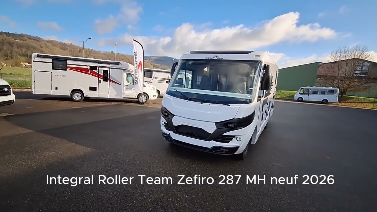Présentation du camping car l'intégral Roller Team Zefiro 287 MH, lit jumeaux et boite automatique