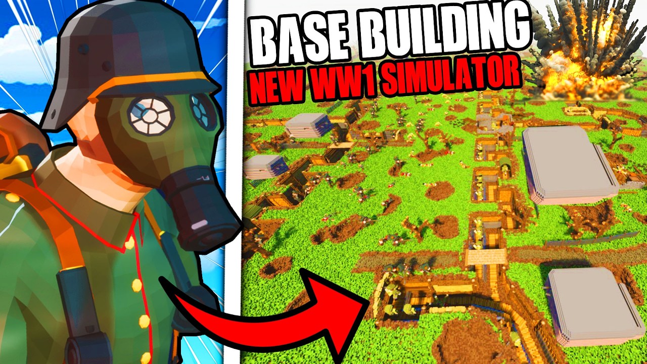 I built a Army so Large it BROKE this NEW WW1 Base Building Simulator... - Dig In