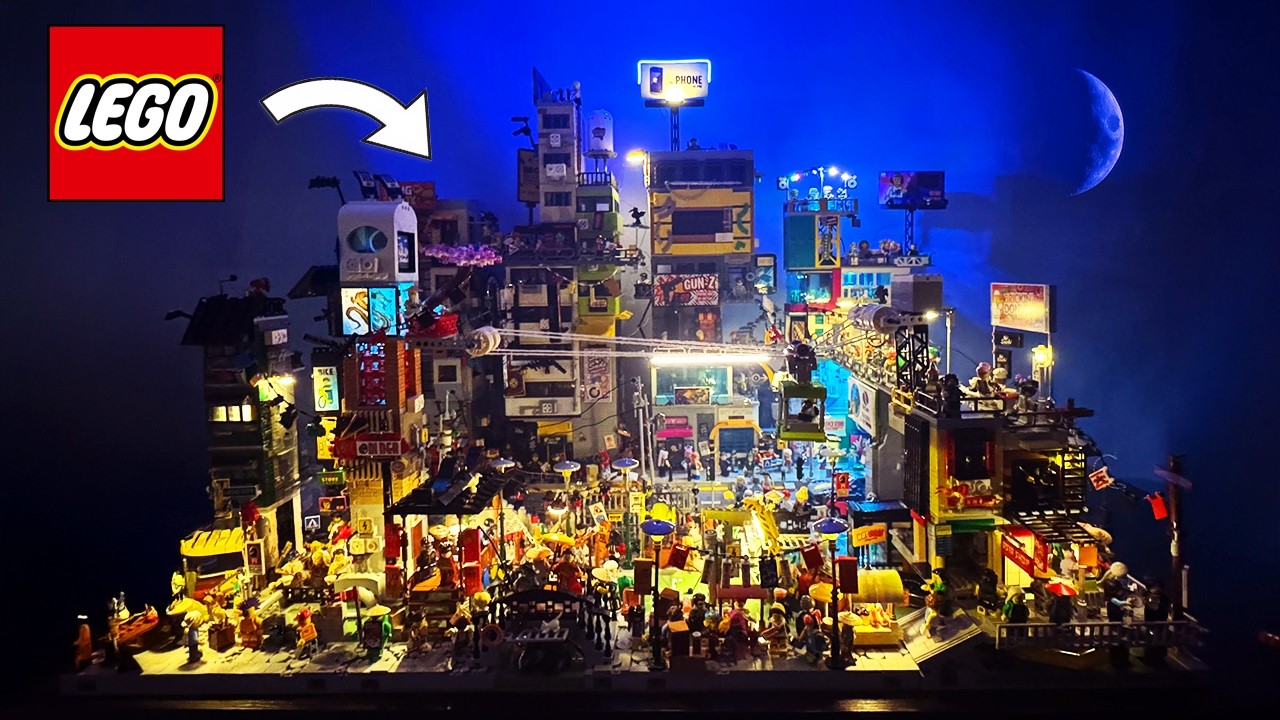 I built a Lego Ninjago Cyberpunk City