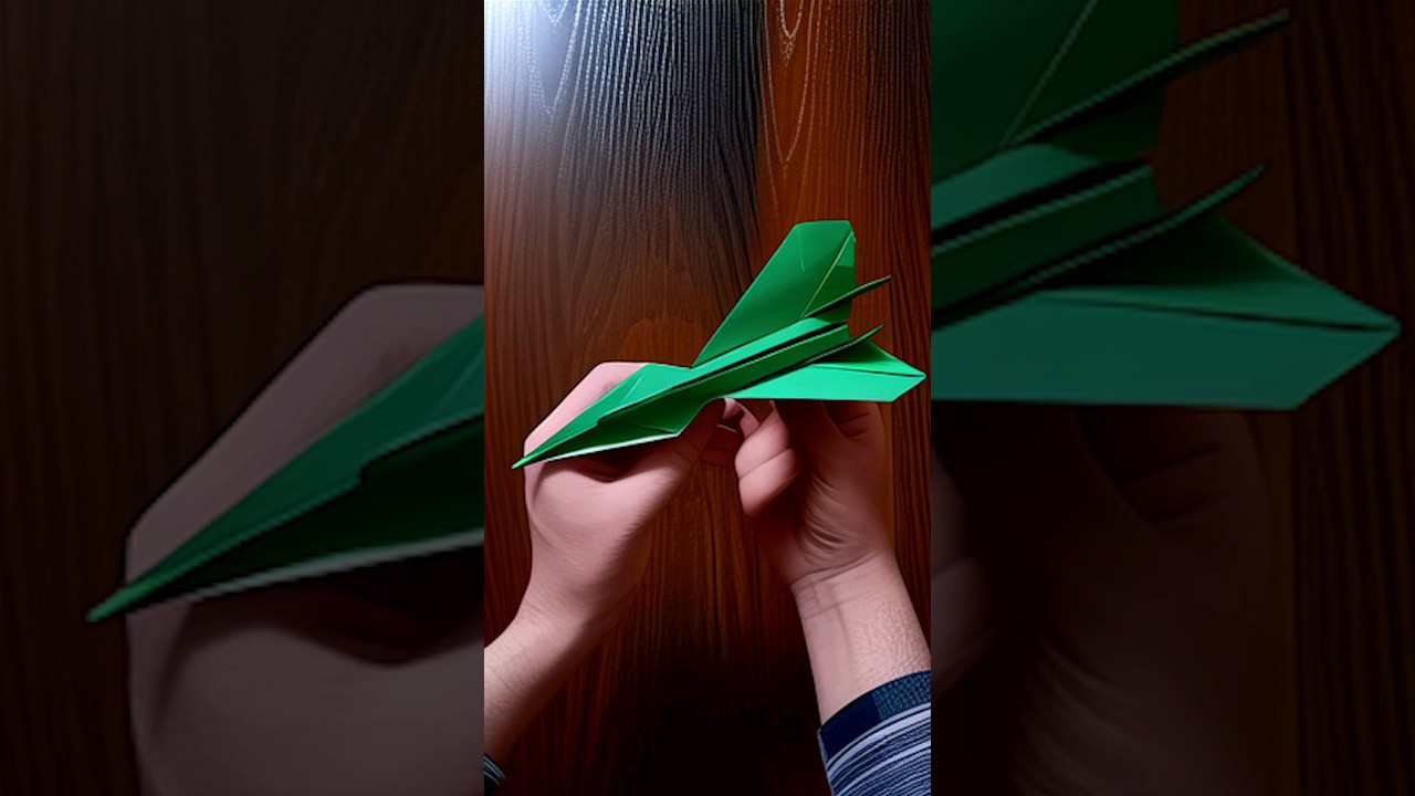 how to make a fighter jet paper airplane that flies far