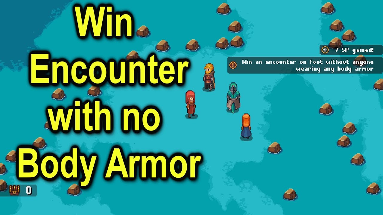 Win a encounter with no body armor | Chained Echoes