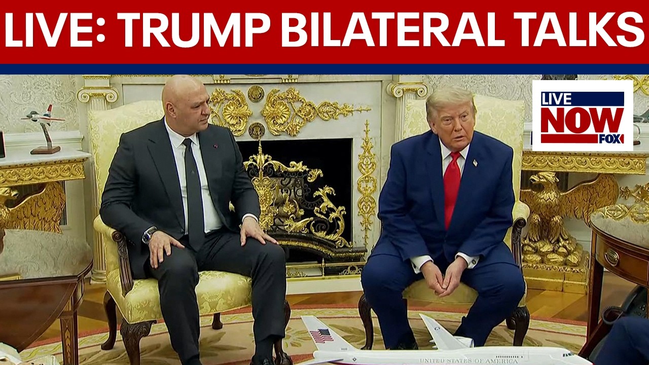 LIVE NEWS: Trump welcomes Lebanese President, Hegseth-Caine Senate hearing, Tracking Bertha & more