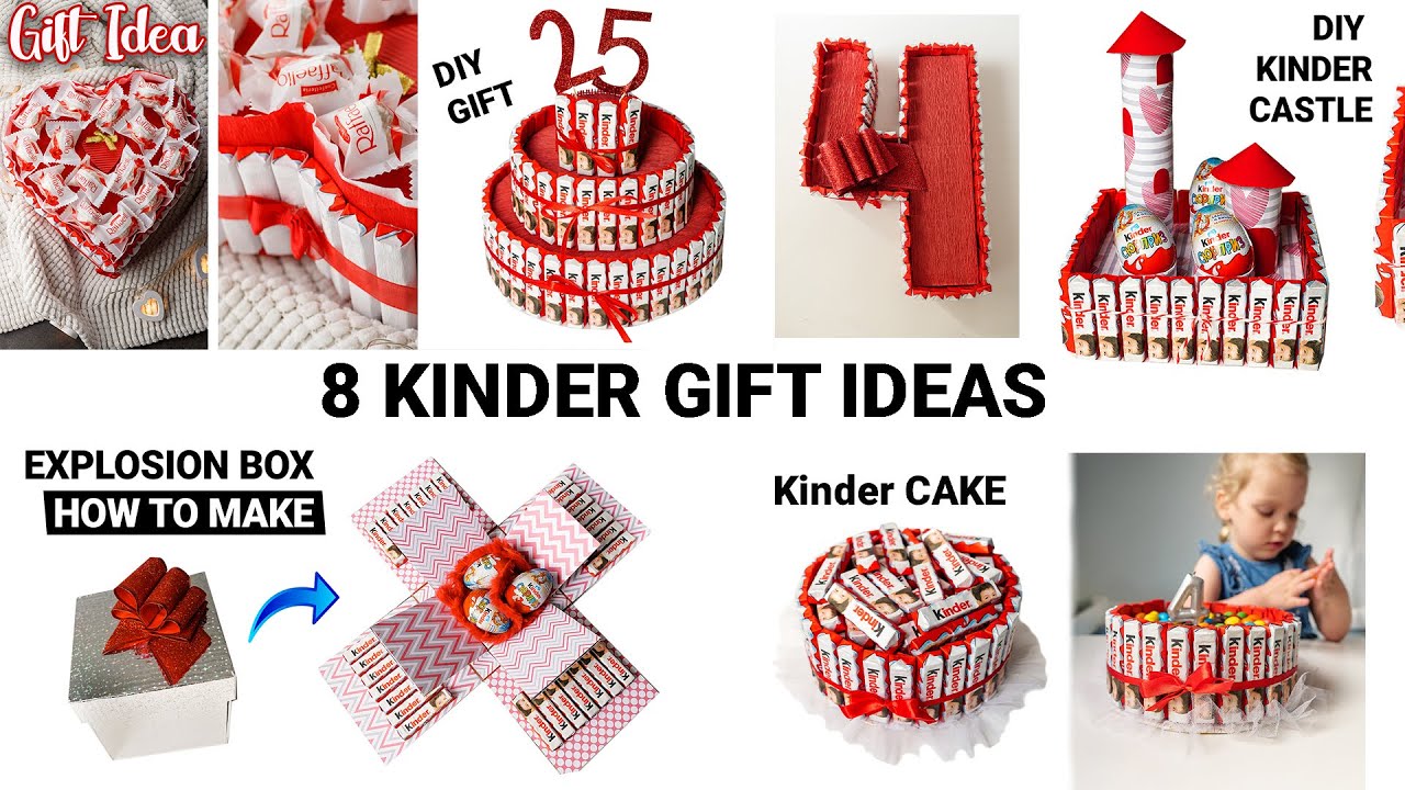 8 ИДЕЙ 💡КИНДЕР ПОДАРКОВ🎁 СВОИМИ руками