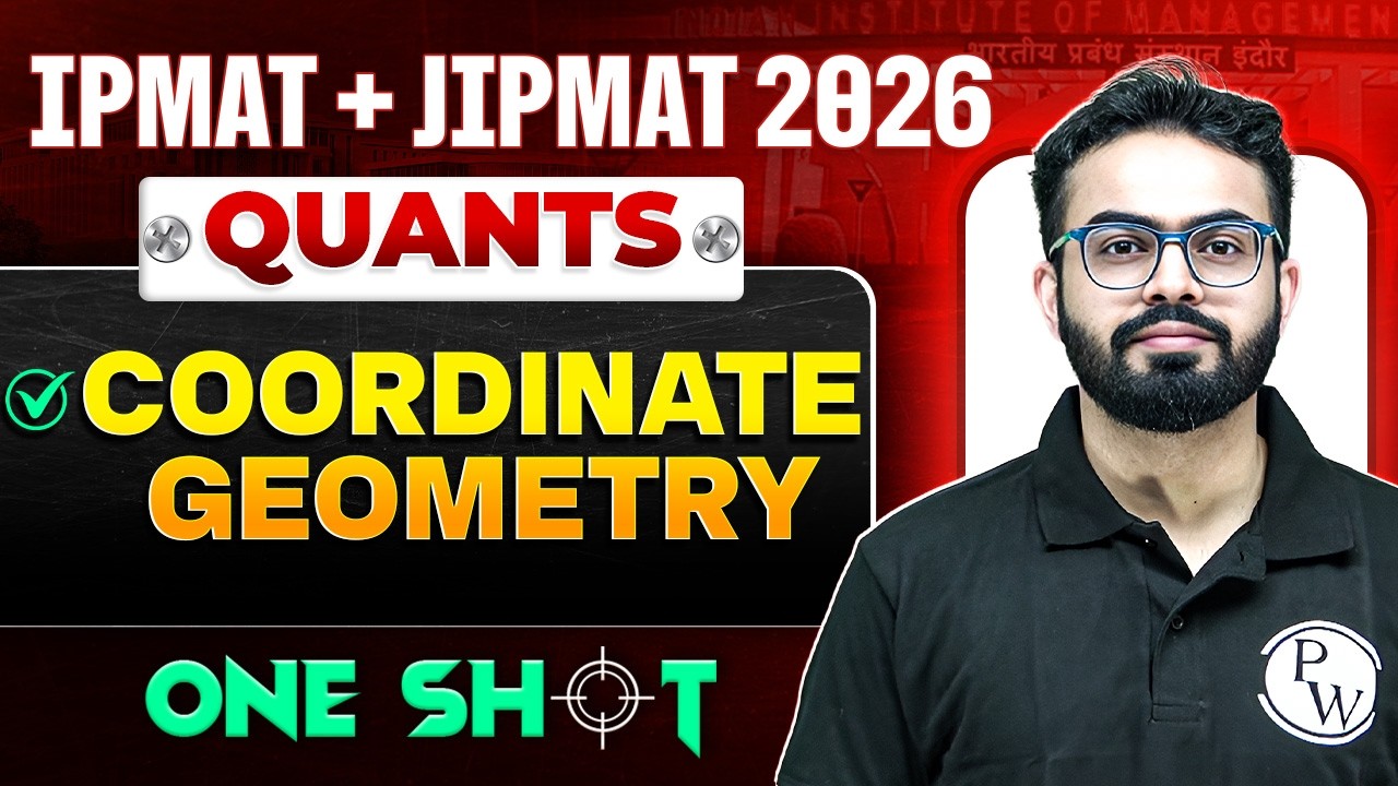 Coordinate Geometry in One Shot | IPMAT + JIPMAT 2026 Quants