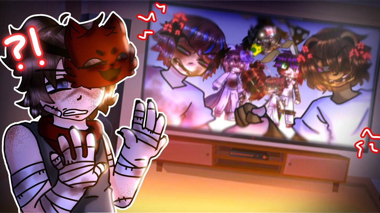 THE PAST AFTONS REACT TO THEIR FIGHT SCENES?! // FNAF // Silvermoon Kasumi