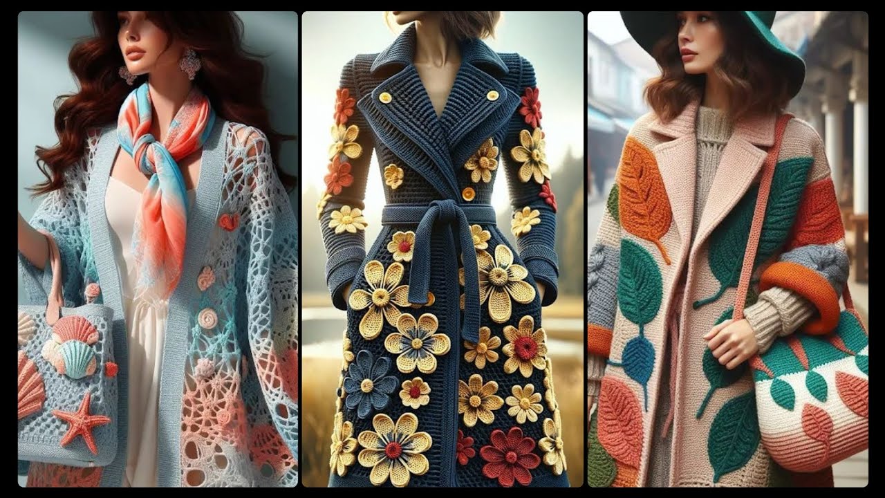 Crochet Trench Coat Design Collection | Elegant And Modern Style