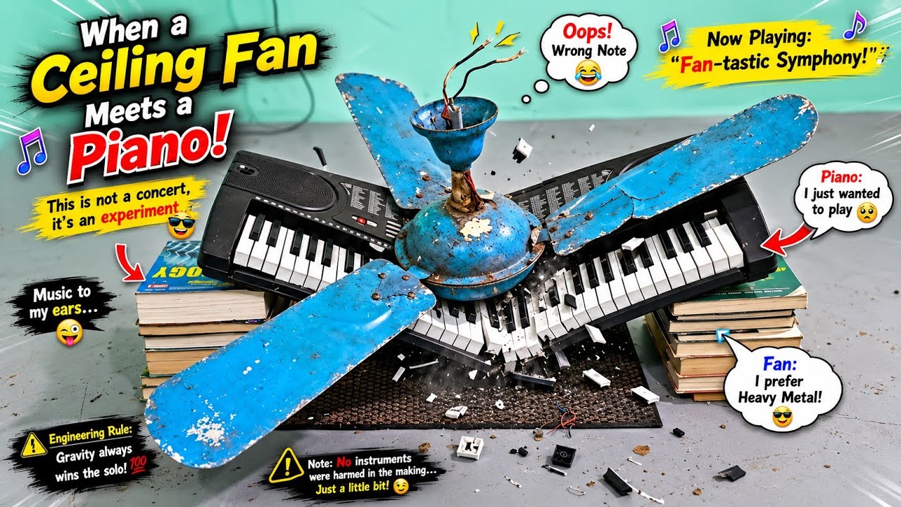 Antique Collection [Phoenix De-Luxe 1951] Ceiling Fan vs Professional Piano 🎹 🤑