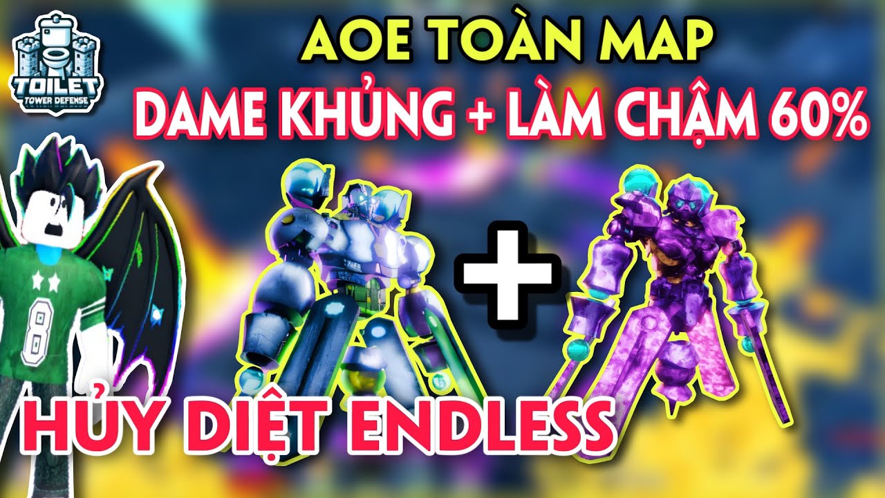 THỬ KẾT HỢP TITAN FORCEFILD MAN VÀ WOMAN ĐI ENDLESS SẼ ĐẾN ĐÂU ? TOILET TOWER DEFENSE