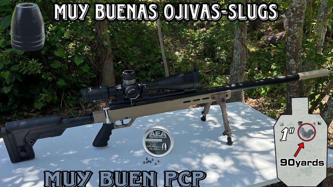 Barra 250Z .25 & Ojivas-Slugs AEA 30.2gr Buenos Resultados #pcpairrifle