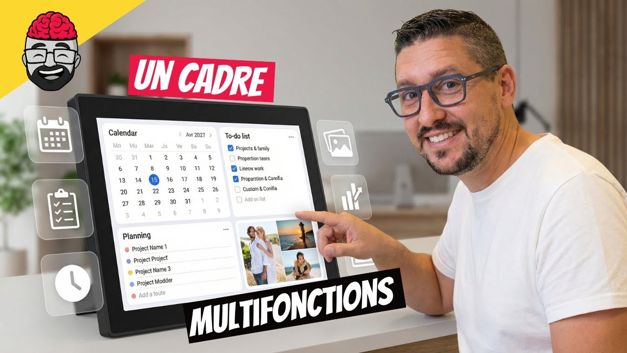 Le tableau connecté familial ULTIME ? (agenda, repas, enfants…) Newyes Calendar