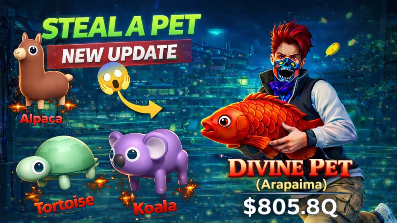 New Pet🐕 New Update ||STEAL A PET|| #freefire #stealapetnewglitch #roblox #viral #trending 