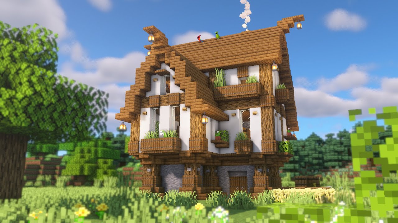 ASMR Minecraft Relaxing Longplay - Building a Peaceful Medieval House (No Commentary) [1.19]