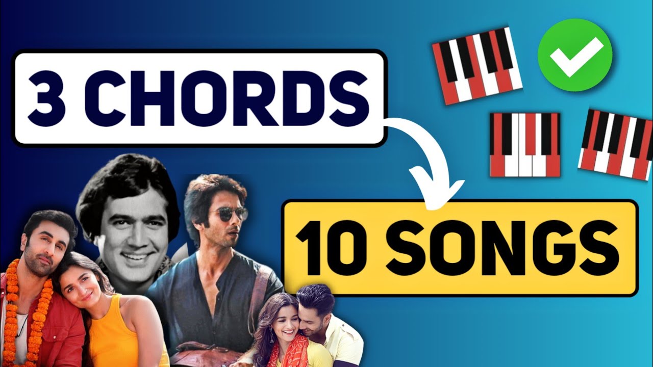 Play 10 SONGS in just 3 CHORDS | 3 CHORDS - 10 SONGS | Piano Tutorial | PIX Series - Hindi